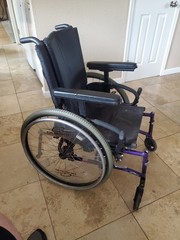 Quickie 2 Folding Lightweight Manual Wheelchair Purple. 17×17