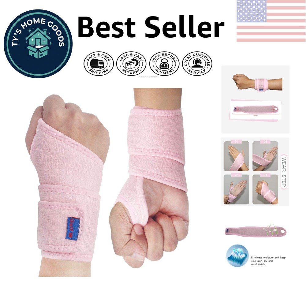 Lightweight Breathable Wrist Brace – 2Pack Pain Relief for Sports & Everyday Use