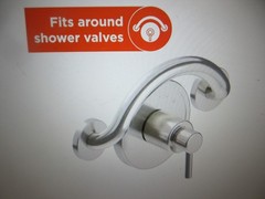 Healthcraft Plus, 14 in. Concealed Screw Grab Bar Crescent Ring, Decorative Bar