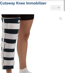 DeRoyal Universal Leg Knee Immobilizer 19 Foam with Contoured Straps