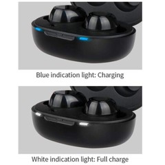 Pair of Hearing Amplifiers Rechargeable Black with USB Cable For The Elderly US
