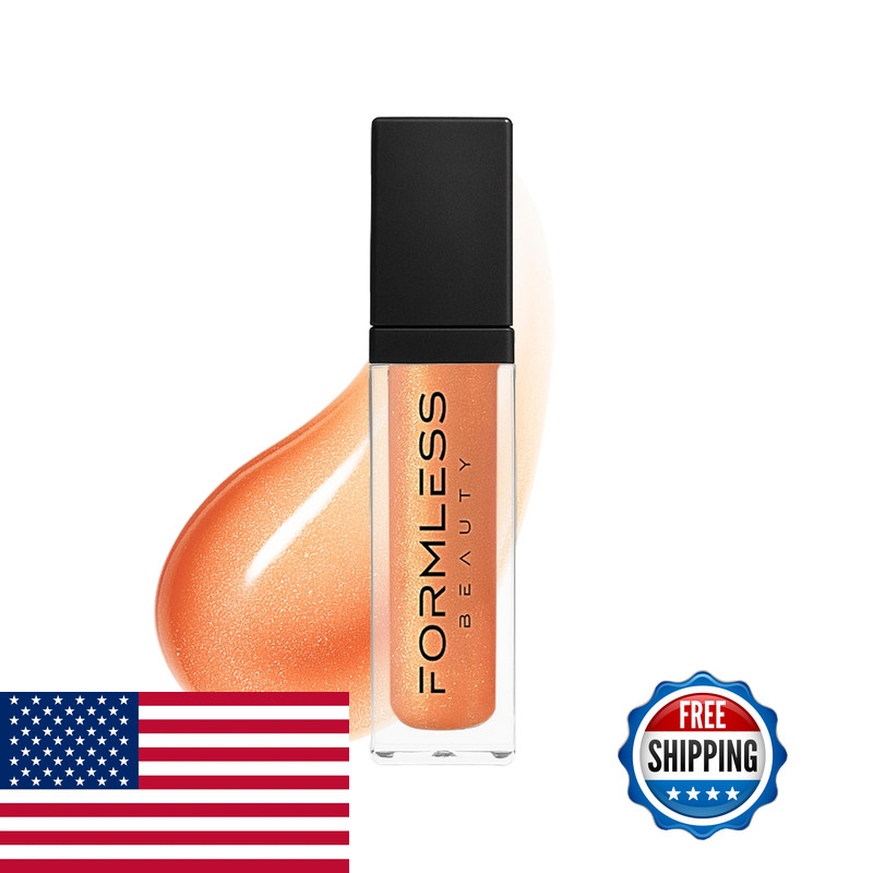 Formless Beauty By Jenny Mccarthy Majestic Peach Lip Gloss Peach Gold Glitter
