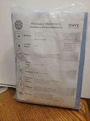 Wave Inconvenience Bed Pad Reuseable Washable New