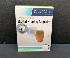 NuvoMed Inside The Ear Digital Processor Hearing Amplifier With Case Sealed