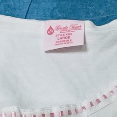 Gentle Touch Recovery Camisole Post Surgical Lot Of 2 (1) Sz L (1) Sz XL w Bulbs