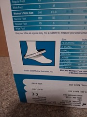 Med Spec 264019 Size XXS ASO Ankle Stabilizer, Black