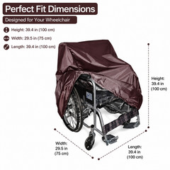 Mobility Chair Cover, 210D Oxford Cloth All Season Storage, UPF 50 Protection
