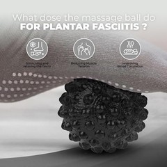 Plantar Fasciitis Night Splint Sock w/ Massage Ball Heel Arch Support (M)