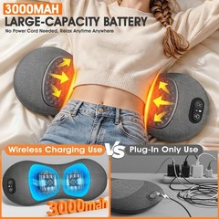 3-In-1 Update Rechargeable Electric Lumbar Support Pillow,Triple Fusion Back …