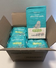 Amazon Basics 128 Count Womens Incontinence Panty Pads Liners Bladder #2