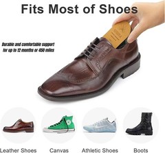 SIIHEA Adjustable Heel Lifts for Shoes, 1/4“ Height Medium (2 Pairs), Brown