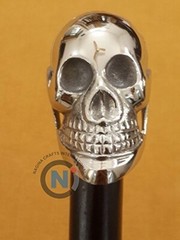 Victorian Walking Stick Solid Brass Metal Wooden Cane Daily Use Accessories Gift