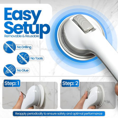 Changing Lifestyles Suction Cup Grab Bars for Bathtubs & Showers; Safety Bathroo