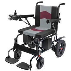 Lightweight Foldable Electric Wheelchair with 19″ Extended and Widened Armrests