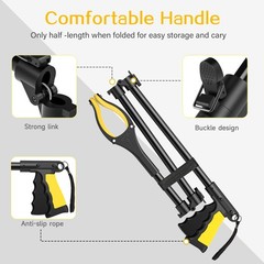 44 Inch Extra Long Grabber Reacher Tool，Foldable Trash Pick Up Stick for Seni…