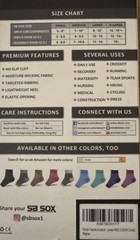 SB SOX Plantar Fasciitis Compression Socks – Black Small – 2 PAIRS