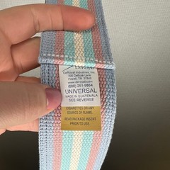 DeRoyal Industries Universal Gait Belt Pastel Striped Cotton Webbing 57.5 Inch