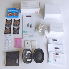 Kirkland Signature 8.0 Premium Digital Hearing Aids, L&R, Pearl White w/ Acces
