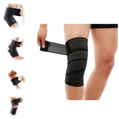Elastic Knee Wrap Compression Support Bandage Ankle Joint Pain Athletic Use