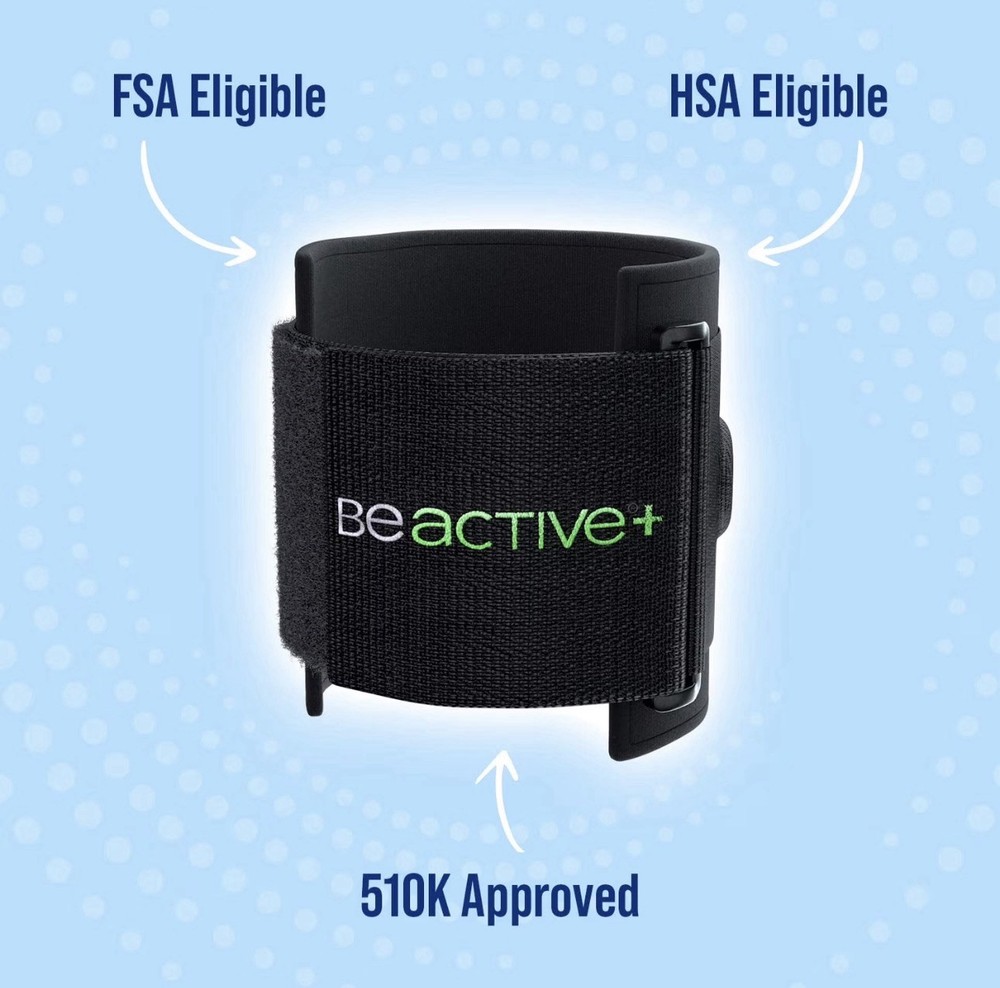 BeActive Plus Instant Relief Acupressure Calf Brace For Nerve Pain, Black