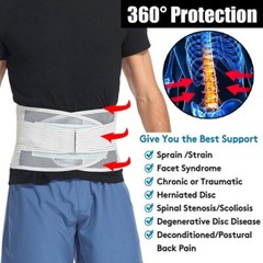 Women Men Compression Lumbar Support Belt Back Brace For Lower Back Pain Relif