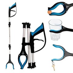 LIFE WORKS Reacher Grabber Tool, 360° Rotating Head, Lightweight 36″…
