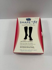 Dr. Comfort Shape to Fit Casual Compression Trouser Sock Women 15-20 Navy MED