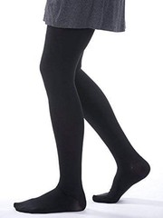 Allegro Soft Microfiber Pantyhose Closed Toe 20-30mmHg (Black) Medium