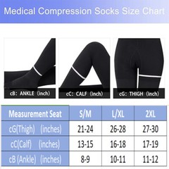 Compression Stockings Pantyhose Support Varicose Veins Men Women Hose 30-40 mmHg