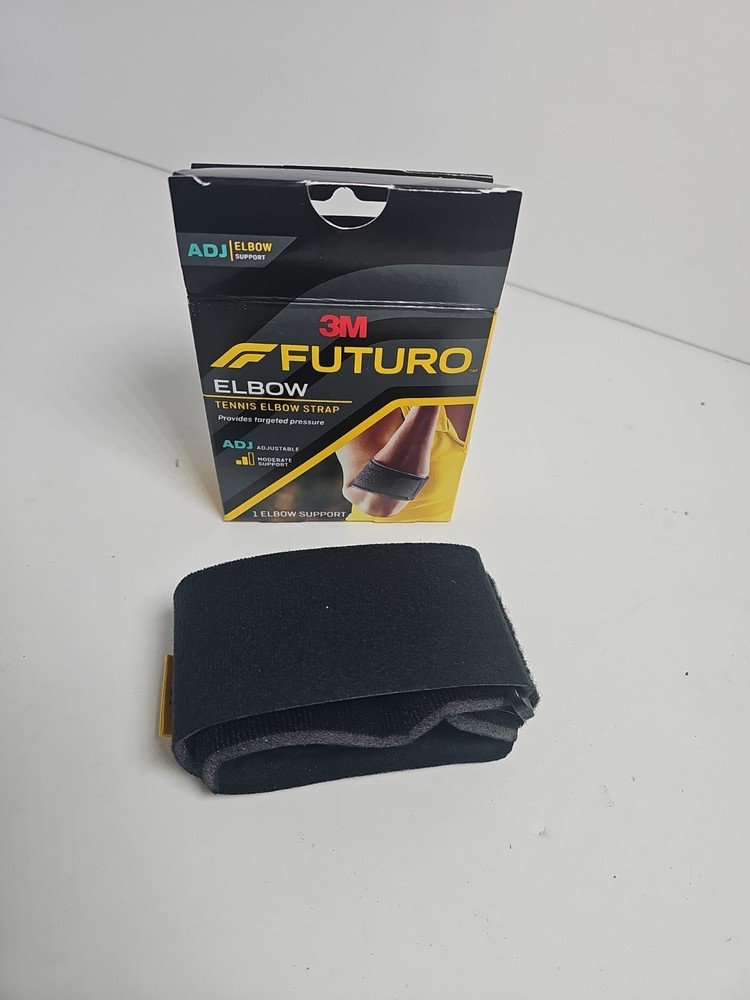 3M Futuro Tennis Elbow Strap Moderate Support Adjustable To Fit Black