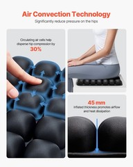 VEVOR Inflatable Seat Cushion 3D Air Cell Seat Cushion for Pressure Relief