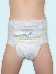 Pack of 2 New Kiddo Fluffy Fly Cloth Backed Adult Diapers ABDL Pampers