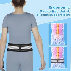 Waist Belt Sacroiliac Hip Belt, Lumbar Support Sciatica Pain Relief, Sacroiliac