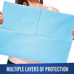 Disposable Dental Bibs 13″x18″ – 3 Ply Waterproof Tattoo Bib Sheet for Patien…