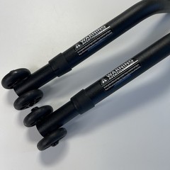 Motion Composites Helio A6 Wheelchair Anti-Tip Tubes Wheels