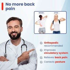 Posture Corrector for Men and Women | Upper Back Brace Clavicle One Size