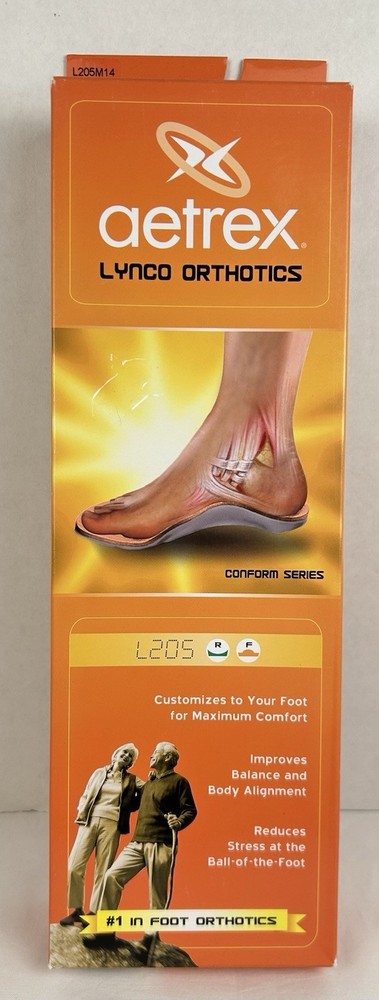 Aetrex L205 Lynco Orthotic Conform Series Beige Men’s Size 14 New