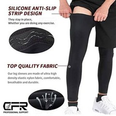 Knee Support Compression Full Leg Sleeve Brace Sport Joint Pain Relief Arthritis