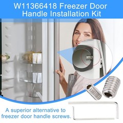 Penitue 18pcs Refrigerator Freezer Door 0.59 inches x 1.97 inches, Silver
