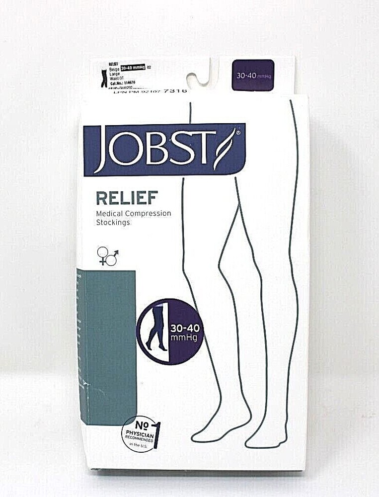 BSN 114670 Jobst Relief Beige Large Waist OT 30-40mmHg Box of 1 Pair