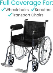 Vive Wheelchair Armrest Pads (2 PCS) – Memory Foam Sheepskin Cushion Accessories