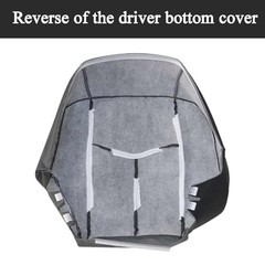 #69C Dark Gray Cloth Driver Side Bottom Replacement Seat Covers Compatible