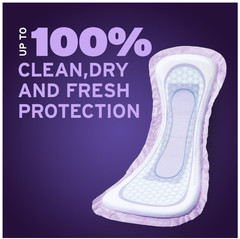 Poise Overnight Incontinence & Postpartum Pads for Bladder Leaks, 72 Count