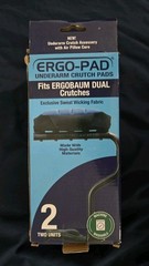 Ergo-PAD Soft Ergonomic Double-Layer Foam Padding Underarm Crutches *FAST SHIP*