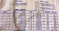 New Carolon Cap Anti-Embolism Stockings Knee Length Large 531 Reg White USA