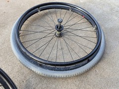 Tilite Shadow Wheelchair Wheels 22″ Solid Core Tires Ti