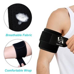 Bicep & Tricep Tendonitis Brace Compression Sleeve – Pain L/XL Width-4″