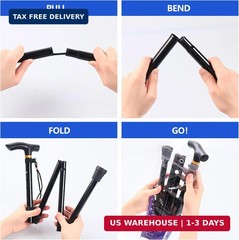 Walking Cane, Folding Cane for Man & Women, Portable Lightweight | 5-Level Ad…