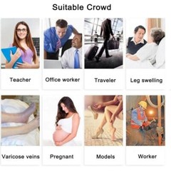 Moderate Support Gradient Compression Pantyhose for Women Swelling Edema