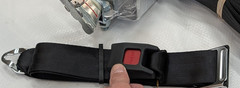 Q-8600-A1-L2 Q’Straint 4 QRT-360 Retractors L-Track Lap Shoulder Belt Wheelchair